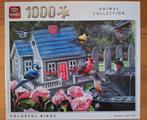 Puzzel Colorful birds 1000st, Ophalen of Verzenden, 500 t/m 1500 stukjes, Zo goed als nieuw, Legpuzzel