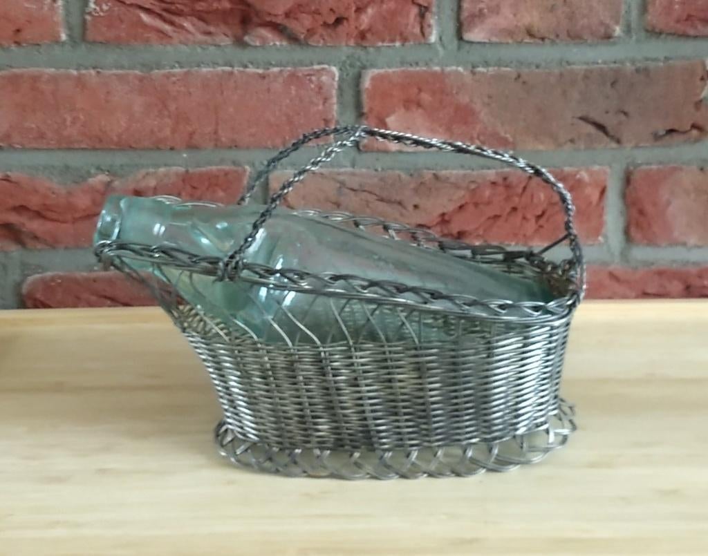 antieke dienaar wijnhouder met kogelflesje France, volgnr 15, Ophalen of Verzenden