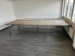 Groot Steigerhouten Bureau, Huis en Inrichting, Tafels | Eettafels, Ophalen, Gebruikt, 150 tot 200 cm, 200 cm of meer