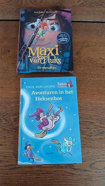2 Kinderboeken: Maxi van Fluks & Avobturen in het heksenbos beschikbaar voor biedingen