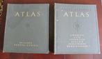 Twee vintage delen Grote Elsevier Atlas jaren 50, Boeken, Gelezen, Overige atlassen, Verzenden, 1800 tot 2000