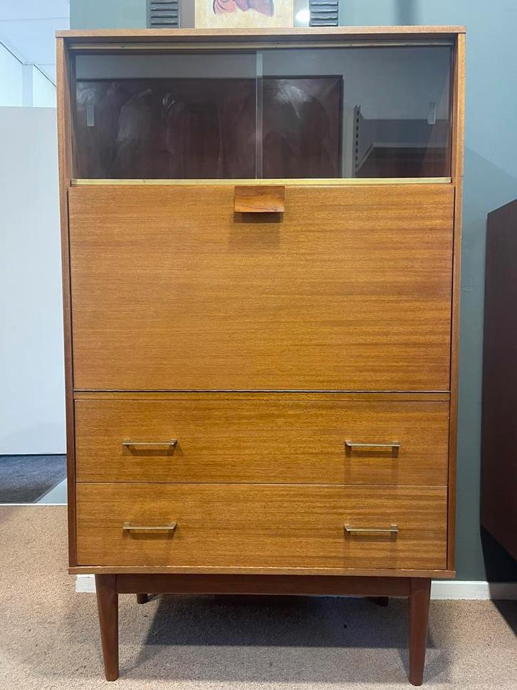 Vintage wandkast-/ secretaire, Huis en Inrichting, Kasten | Secretaires, Zo goed als nieuw, Ophalen