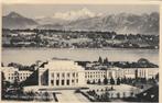P823 oude ansichtkaart geneve palais nation z/w, Verzenden, 1940 tot 1960, Gelopen, Overig Europa
