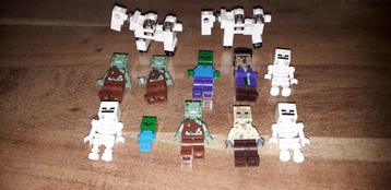 Partij originele LEGO Minecraft figuren beschikbaar voor biedingen