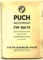 Puch 250 TD Betriebsanleitung handleiding (4927z) motor, Motoren, Verzenden, Overige merken