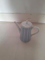 Melitta Koffiepot met blauwe strepen, Gebruikt, Keramiek, Overige typen, Ophalen of Verzenden