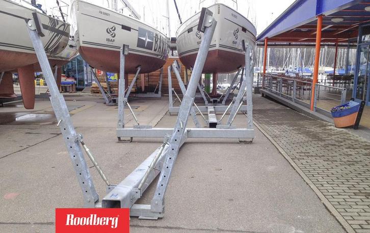 Roodberg bootbokken, bootbok, steun, zeilbootbokken, zwaar, Watersport en Boten, Accessoires en Onderhoud, Gebruikt, Ophalen