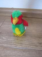 Superzacht pluche rood-groen-geel-papagaai knuffel lus op kr, Ophalen of Verzenden, Nieuw, Eend