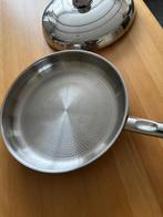 Sus Inox 18/10 koekenpan van 30cm., Huis en Inrichting, Keuken | Potten en Pannen, Nieuw, Ophalen of Verzenden, Rvs, Keramische plaat