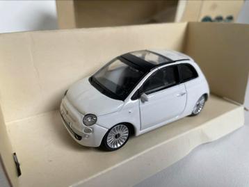 model Fiat 500, wit, 1/43, mondo motors Italië