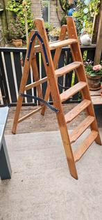 Houten schilderstrap 6 treden, Doe-het-zelf en Verbouw, Ophalen, Zo goed als nieuw, Minder dan 2 meter