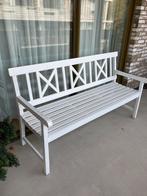 Witte Tuinbank - Klassiek Design, Ophalen, Zo goed als nieuw, Hout