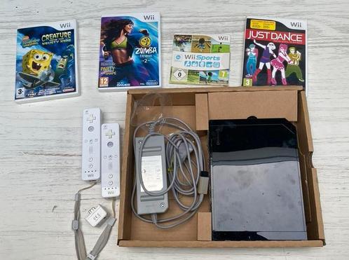 Nintendo Wii met spelletjes, Spelcomputers en Games, Spelcomputers | Nintendo Wii, Gebruikt, Met 2 controllers, Met games, Ophalen of Verzenden