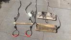 2 schommels en trapeze, inclusief haken, Ophalen of Verzenden, Gebruikt