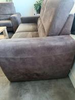 2 zitsbank met microvezel bekleding kleur taupe., Huis en Inrichting, Ophalen, Zo goed als nieuw, 75 tot 100 cm
