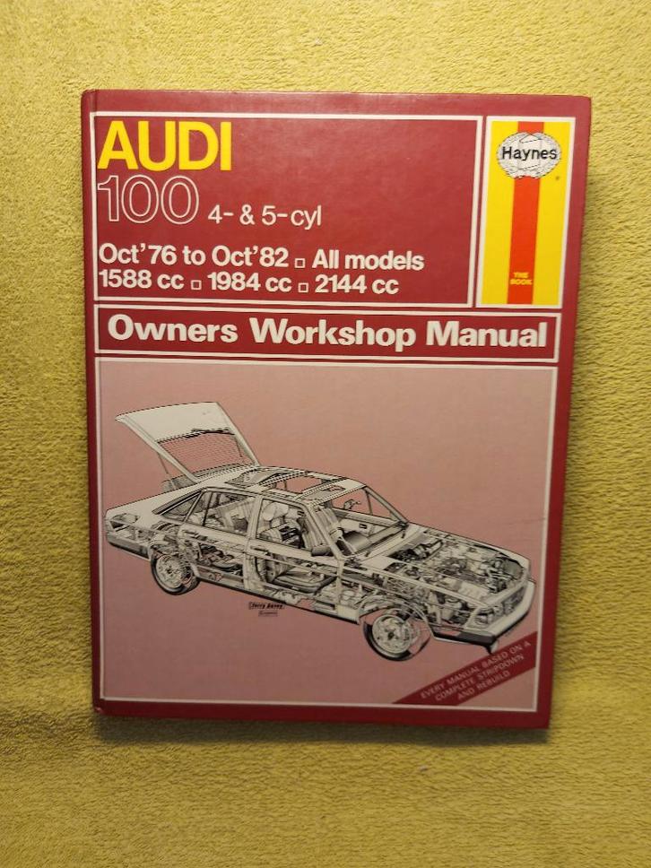 Audi 100 Haynes Werkplaatsboek. Workshop manual., Auto diversen, Handleidingen en Instructieboekjes, Ophalen of Verzenden