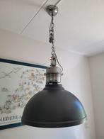 twee industriele hanglampen - antracietgrijs mat - Ø 50cm, Ophalen, Zo goed als nieuw, Metaal, Minder dan 50 cm