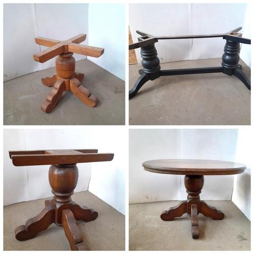 tafel kolompoot dubbele kolompoot ovale tafel met kolompoot, Huis en Inrichting, Tafelonderdelen, Gebruikt, 50 tot 100 cm, Ovaal