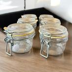 6  luchtdichte bewaarpotten model  Fido-glazen potten., Ophalen of Verzenden, Gebruikt