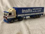 SCANIA 142 vrachtwagen met huiftrailer, Hobby en Vrije tijd, Modelauto's | 1:50, Ophalen of Verzenden, Zo goed als nieuw, Bus of Vrachtwagen