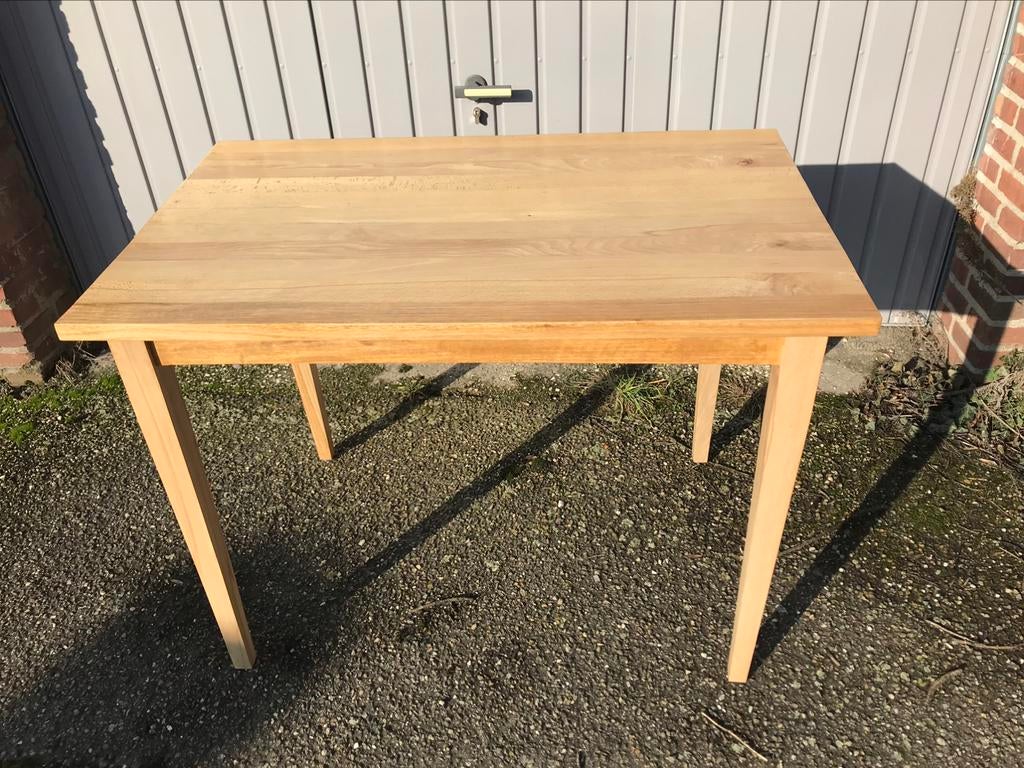 Massief houten Keuken Tafel, Huis en Inrichting, Tafels | Eettafels, Ophalen, 100 tot 150 cm, 50 tot 100 cm, Zo goed als nieuw