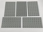 Partij 5x nieuwe lichtgrijze 6x10 lego platen, Ophalen of Verzenden, Nieuw, Losse stenen, Lego