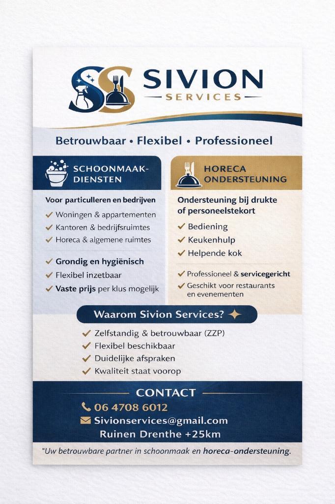 Schoonmaak, Vacatures, Vacatures | Schoonmaak en Facilitaire diensten, Overige niveaus, Vanaf 10 jaar, Overige vormen, 33 - 40 uur