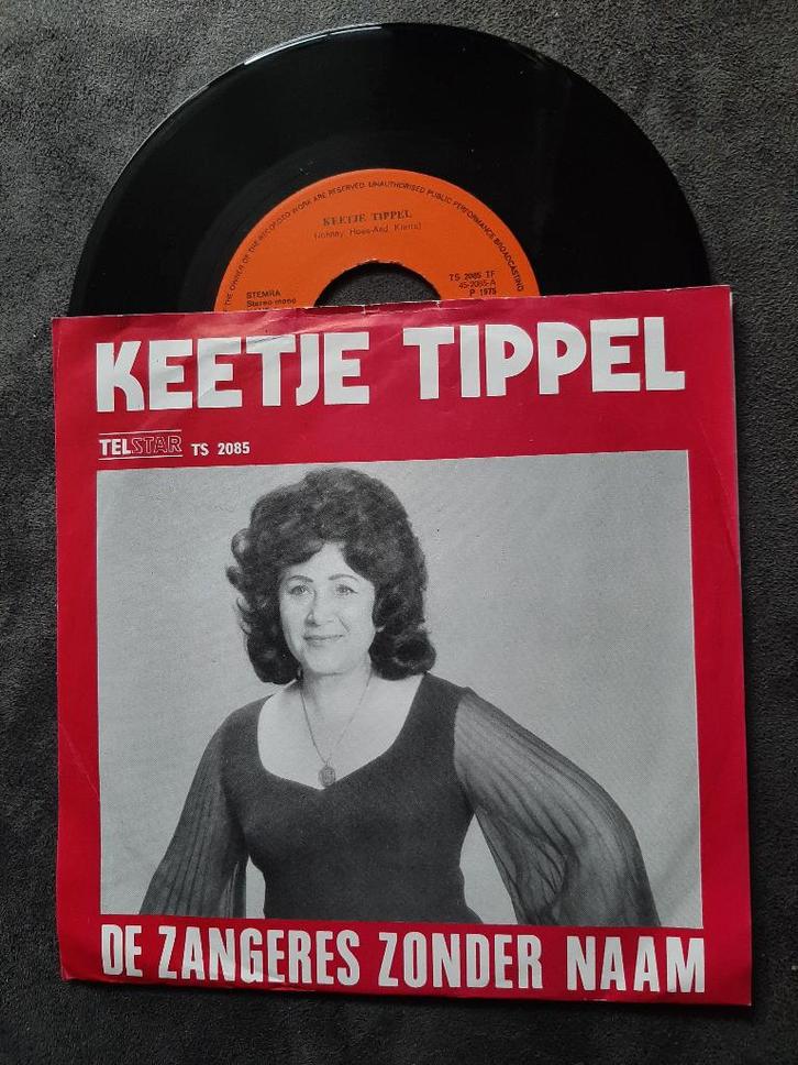 DE ZANGERES ZONDER NAAM - KEETJE TIPPEL, Cd's en Dvd's, Vinyl Singles, Zo goed als nieuw, Single, Nederlandstalig, 7 inch, Ophalen of Verzenden