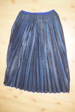 blauw / zwart gestreepte bovenrok; Staphorster klederdracht, Antiek en Kunst, Antiek | Kleding en Accessoires, Ophalen of Verzenden