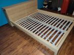 IKEA Malm Tweepersoonsbed, houtkleur, 160x200, Huis en Inrichting, Ophalen, Gebruikt, Tweepersoons, 200 cm