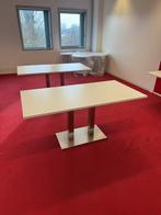 2 x Eettafel / kantinetafel 160 x 80 cm merk: Satelliet, 50 tot 100 cm, Modern, hedendaags, zakelijk, 150 tot 200 cm, Rond