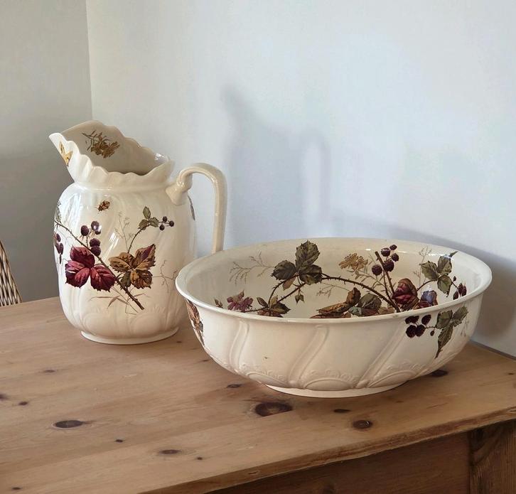 Lampetstel / lampet Regout Braambes, Antiek en Kunst, Antiek | Keramiek en Aardewerk, Ophalen