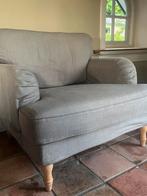 Ikea Stocksund fauteuil lichtgrijs, Huis en Inrichting, Fauteuils, Ophalen, Gebruikt, Stof, Klassiek, landelijk, neutraal