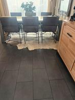 Koeienhuid vloerkleed, Huis en Inrichting, Stoffering | Tapijten en Kleden, Ophalen, Zo goed als nieuw, 200 cm of meer, Grijs