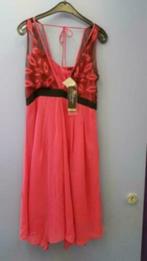 Steps nieuwe fuchsia roze jurk gaas feestelijk mt 34 25733