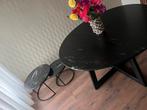 Zwart Marmeren Eettafel + Salontafel Set gigameubel, Huis en Inrichting, Tafels | Eettafels, Ophalen, 100 tot 150 cm, Overige materialen