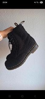 Dr. Martens boots • teddy zwart winter maat 39, Zwart, Lage of Enkellaarzen, Ophalen of Verzenden, Dr. Martens