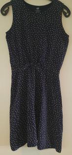 Fijn H&M zomer jurkje zwart/blauw witte stip 164-170, Meisje, H&M, Ophalen of Verzenden, Zo goed als nieuw