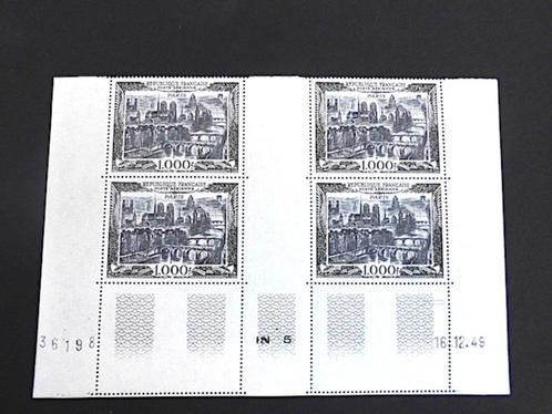 Frankrijk 1949 : PA 29** Paris 1000 F blok van 4 - Coin Daté, Postzegels en Munten, Postzegels | Europa | Frankrijk, Postfris