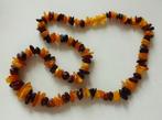 Ruwe Baltische barnsteen ketting: cognac + butterscotch, Sieraden, Tassen en Uiterlijk, Antieke sieraden, Ophalen of Verzenden