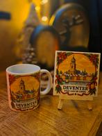 Deventer Mok & Tegel Set - Kerstsfeer, Porselein of Keramiek, Schaal, Vierkant, Nieuw