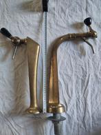 Twee oude koperen/messing bierkranen tapzuil, Antiek en Kunst, Antiek | Koper en Brons, Ophalen of Verzenden, Koper