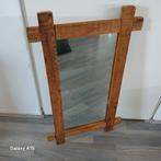 Rustieke Spiegel - Handgemaakt Houten Frame, Huis en Inrichting, Woonaccessoires | Spiegels, Ophalen, Zo goed als nieuw, 75 tot 100 cm