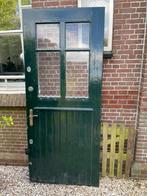 Hardhouten deur, 80 tot 100 cm, Gebruikt, Hout, Buitendeur
