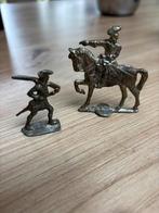 Figuurtjes, beeldjes : 2 soldaten van tin (?), Ophalen of Verzenden