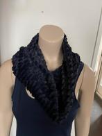 Nieuw fluffy colsjaal navy donkerblauw col sjaal one size, Ophalen of Verzenden, Nieuw, Maat 46/48 (XL) of groter, Sjaal