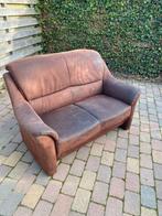 Bruine 2-zitsbank - Comfortabel en Stijlvol, Ophalen, Gebruikt, 150 tot 200 cm, Tweepersoons