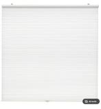 Plissegordijnen dubbel, wit, zgan, 100cm x 210 cm, Huis en Inrichting, Ophalen, 200 cm of meer, Wit, Honinggraat plissegordijn