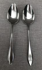 2 zilveren dessert lepels - Puntfilet  - Hollands zilver, Antiek en Kunst, Antiek | Goud en Zilver, Ophalen of Verzenden, Zilver