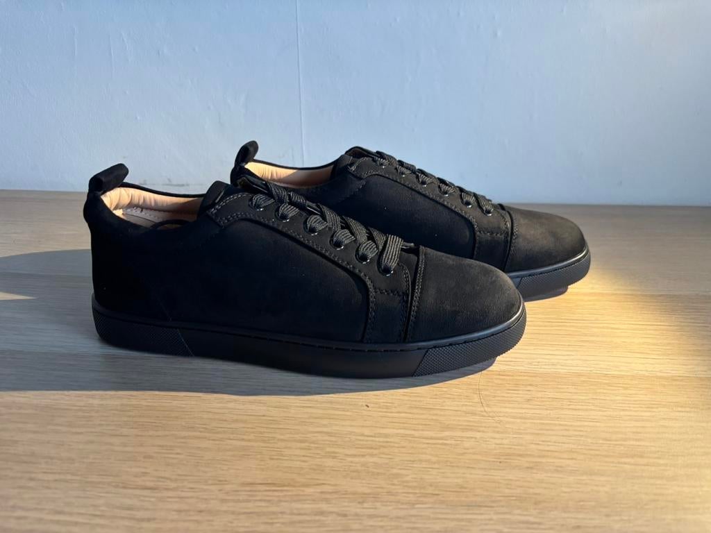 Louboutin Sneakers - Zwart, Ophalen of Verzenden, Zo goed als nieuw, Zwart, Sneakers of Gympen